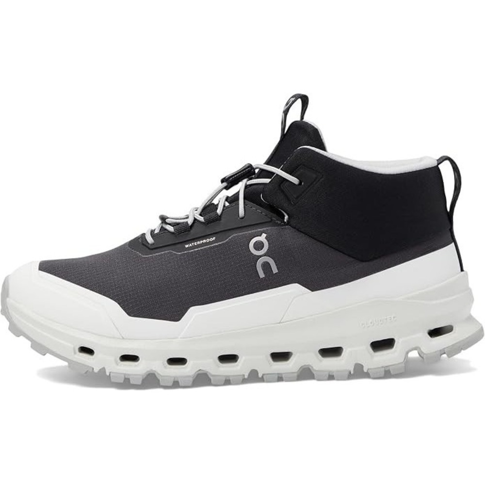 Big Kids Size 5.5Y- On Cloud Cloudhero Mid Waterproof Black White Athletic Shoes